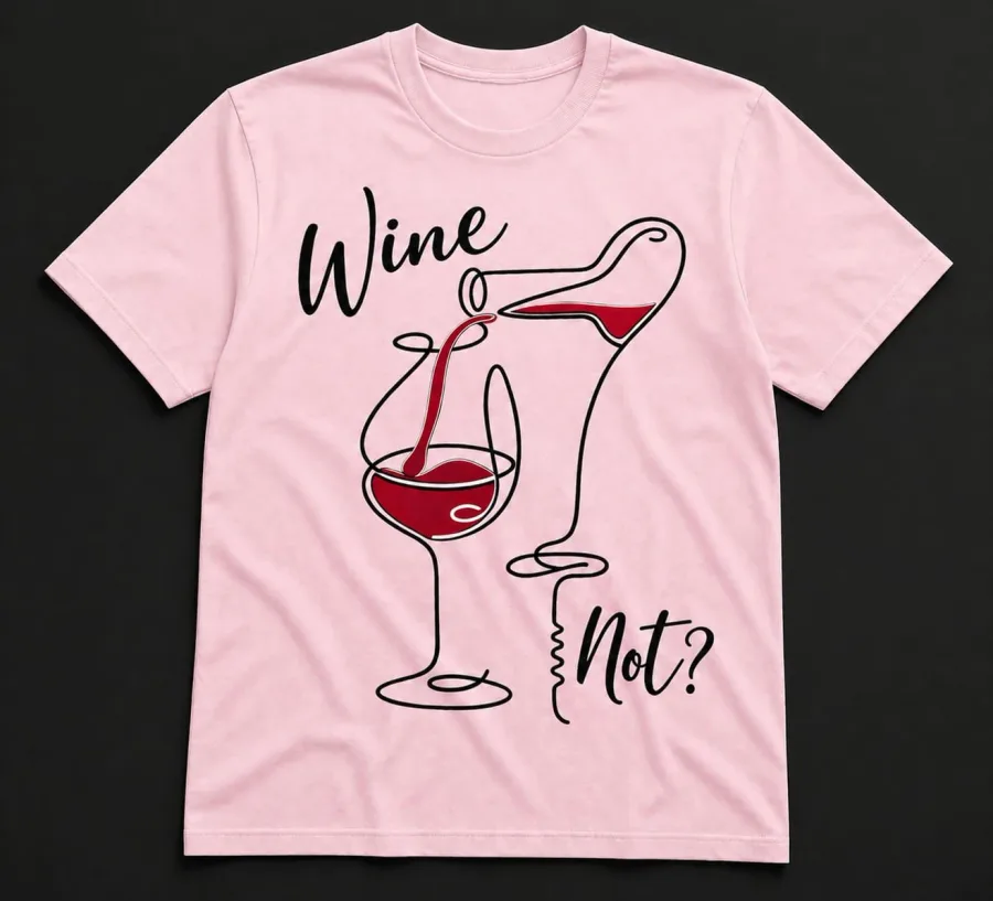 Wine Not? Pink T-Shirt