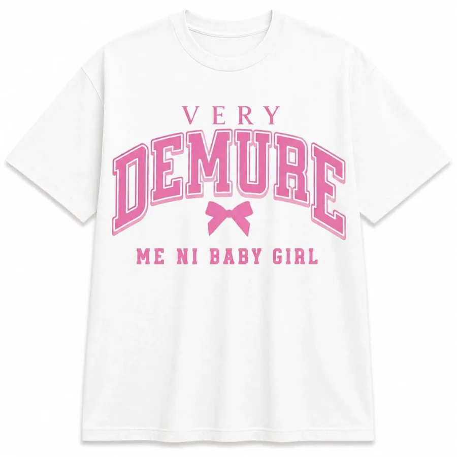 Very Demure White T-Shirt